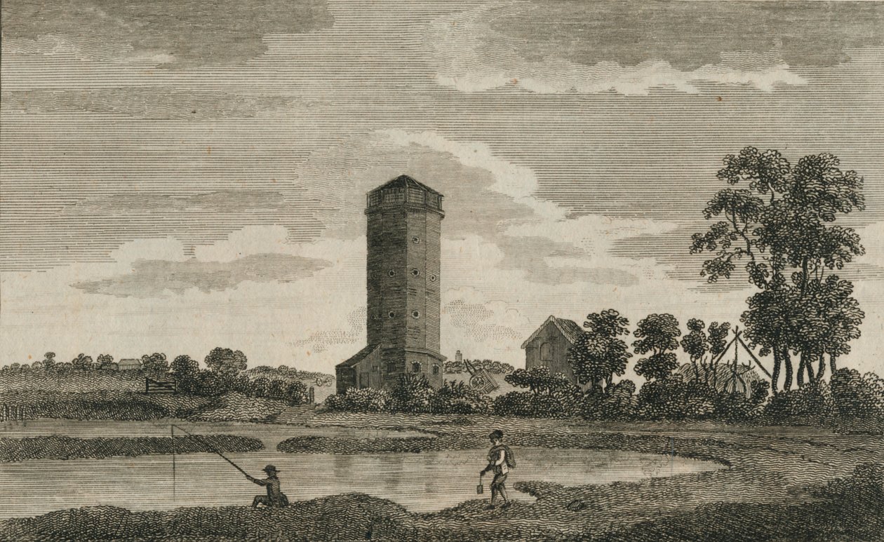 Ett gammalt vattentorn, i Hampshire, 1786 av Sparrow