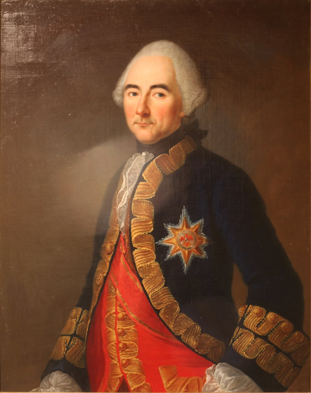 Porträtt av Jean-Jacques, comte de Beausobre, i generallöjtnantuniform av Speiségger