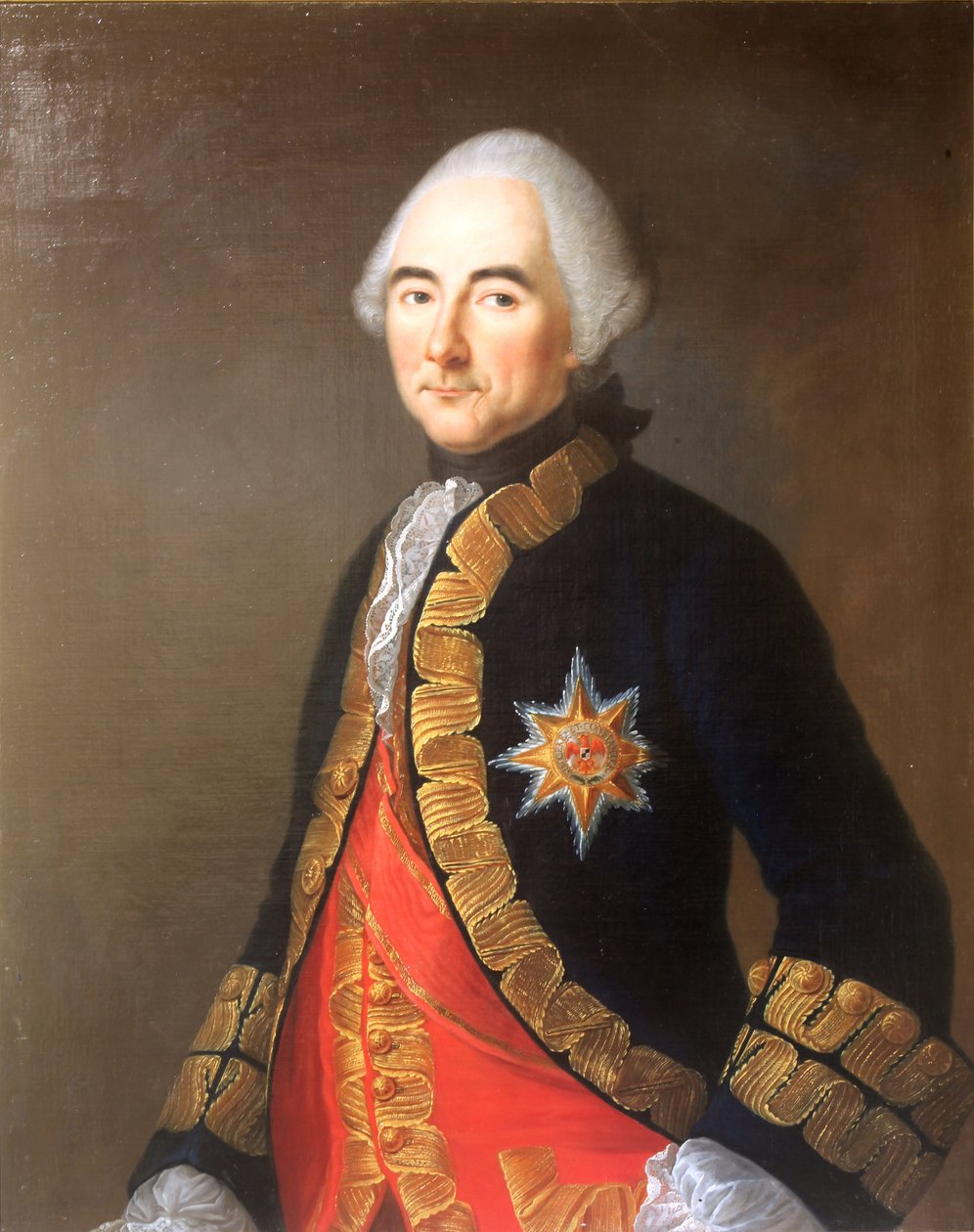 Porträtt av Jean-Jacques, comte de Beausobre, i generallöjtnantuniform av Speiségger