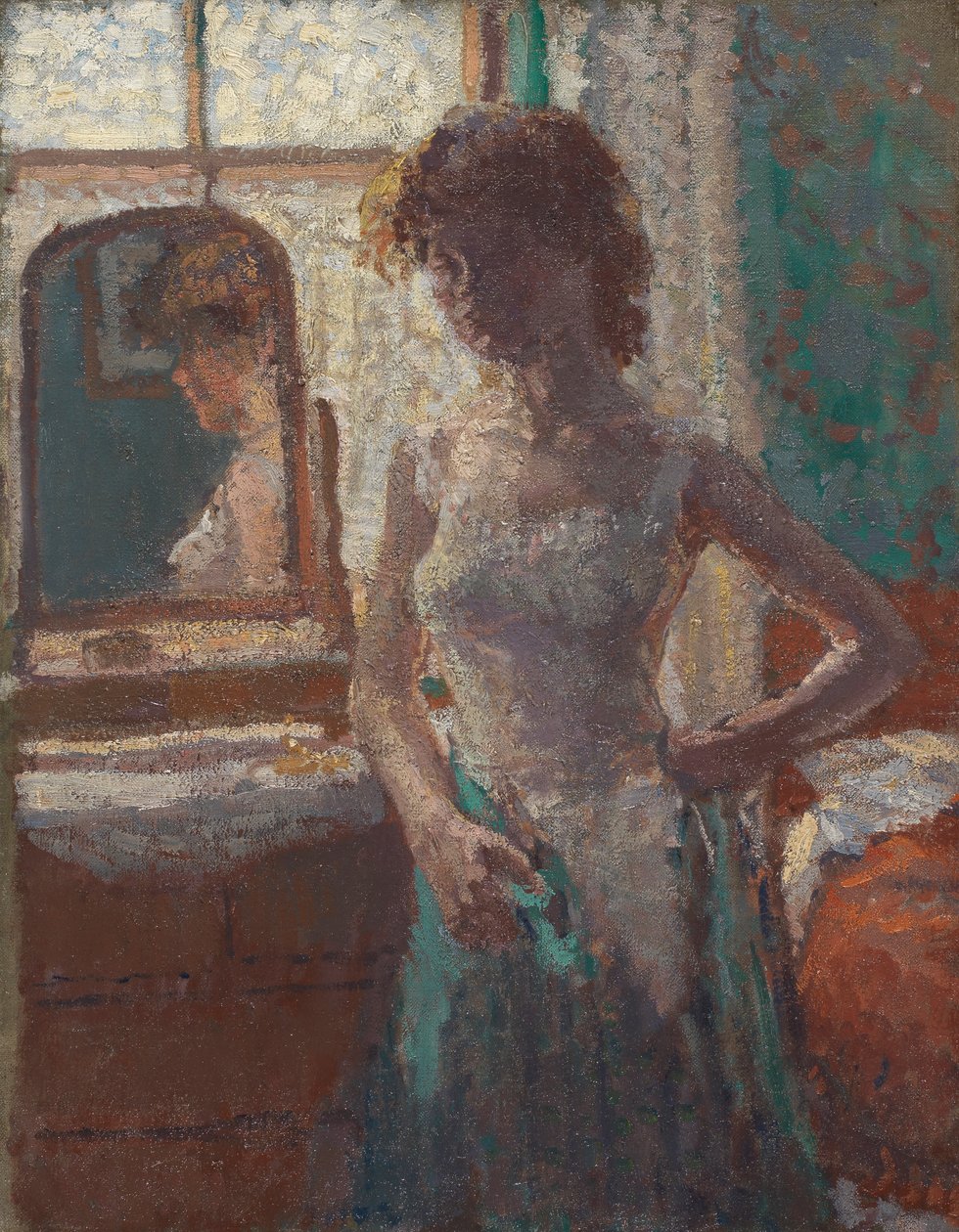 Den gröna klänningen, 1908-09 av Spencer Frederick Gore