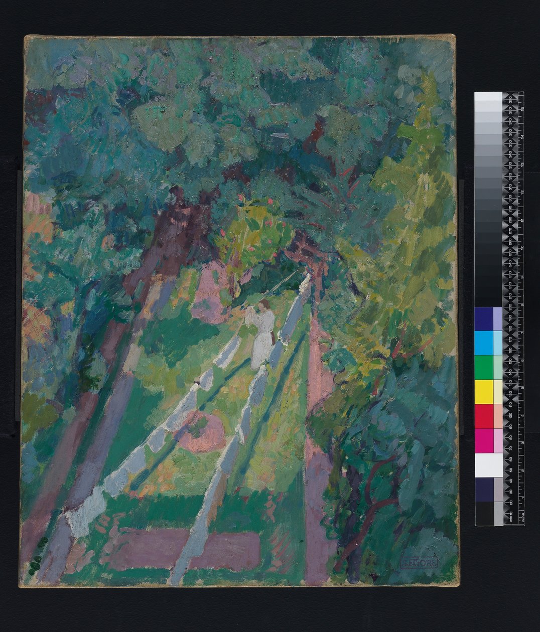 En utsikt från fönstret på 6 Cambrian Road, Richmond, före 1914 av Spencer Frederick Gore