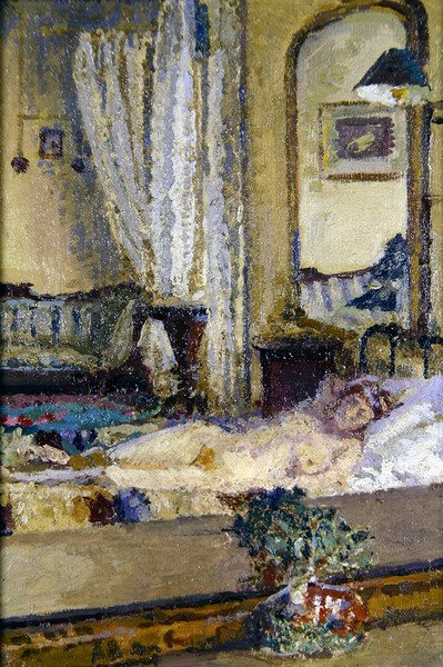 Camden Town Interior (olja på duk) av Spencer Frederick Gore