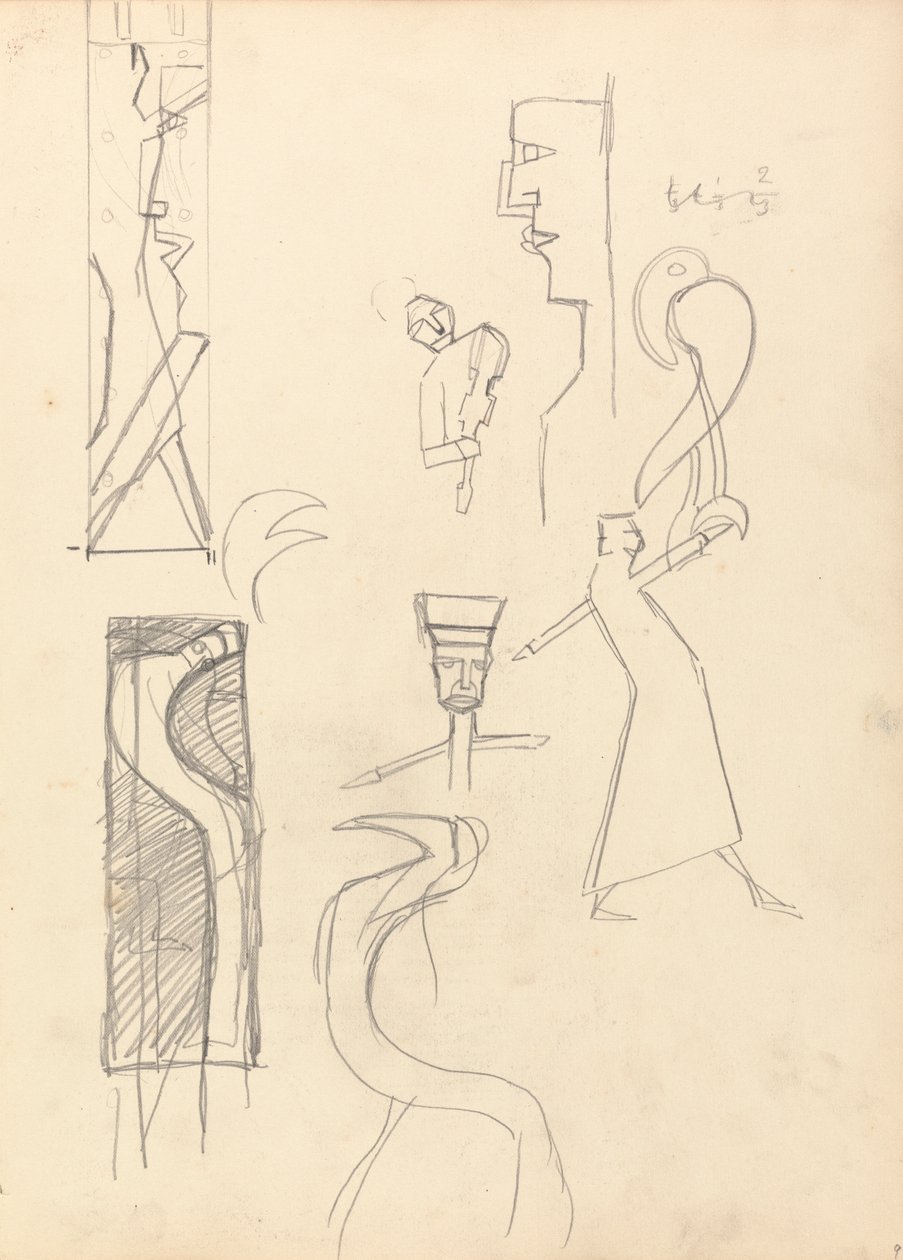 Gyllene kalvens grotta: Studie av geometriska figurer av Spencer Frederick Gore