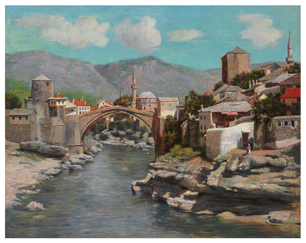 Den gamla bron i Mostar, Bosnien av Spiro Bocaric