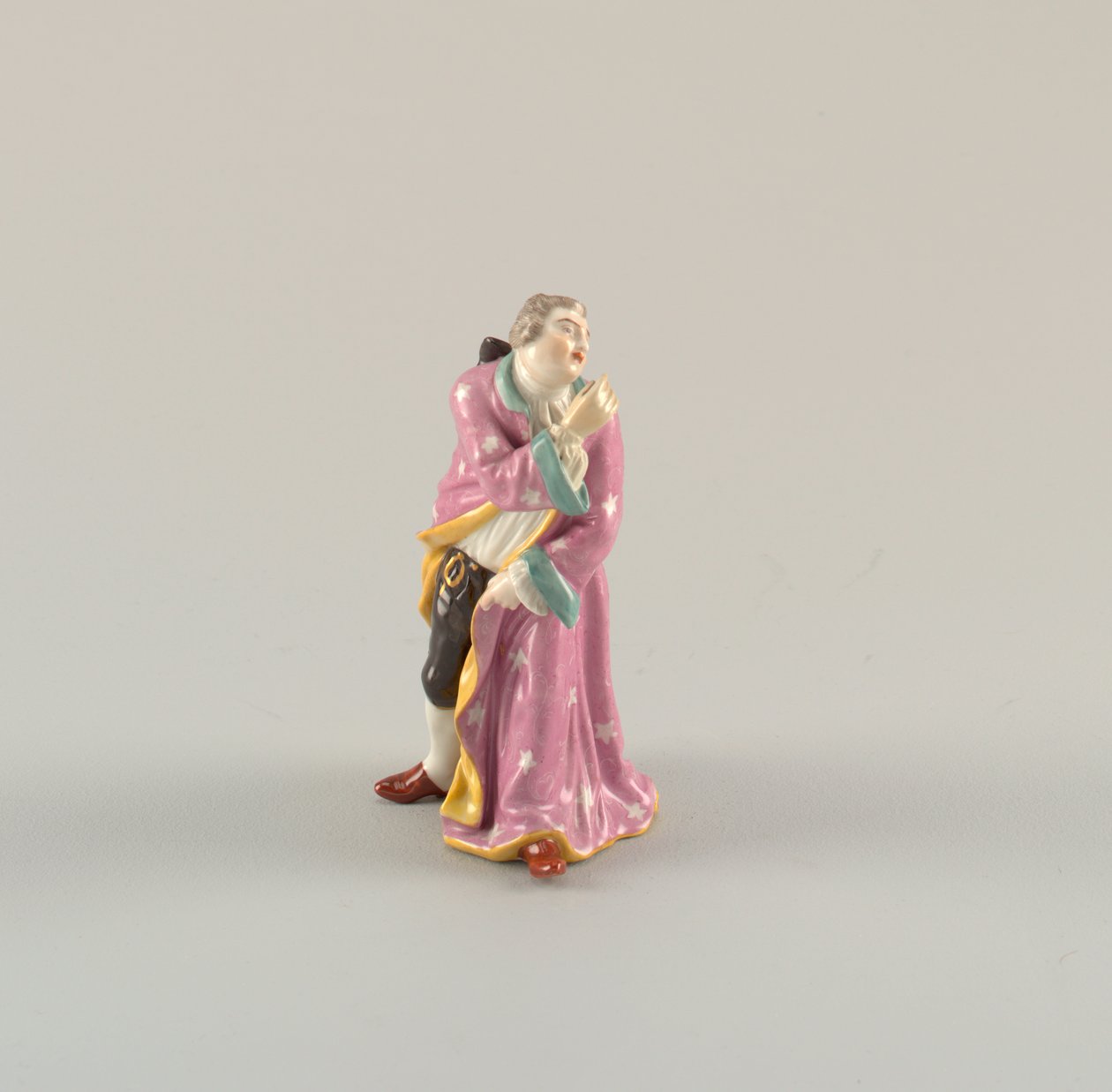 Figur av en manlig artist av Spode Ceramic Works