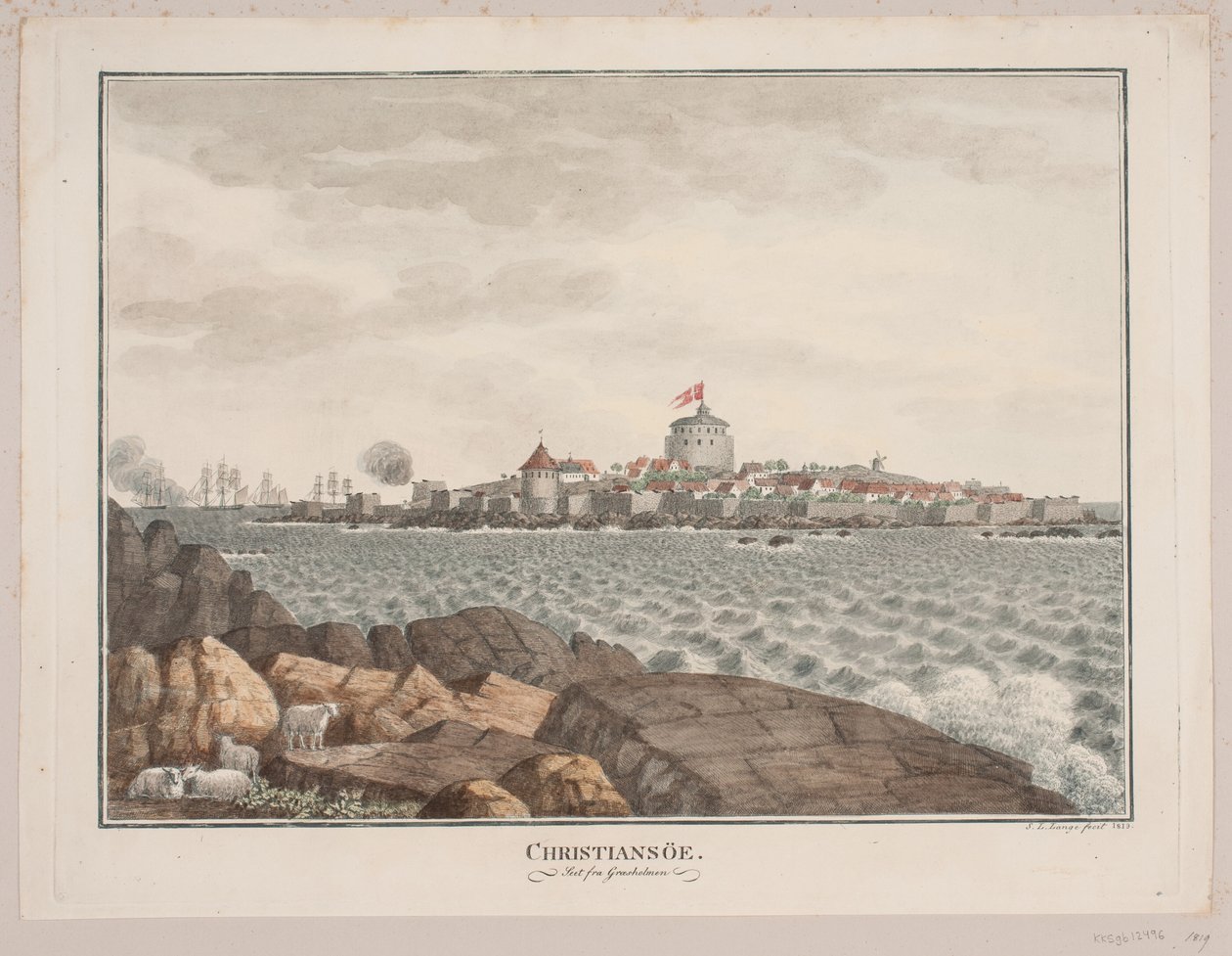 Christiansø. Sett från Græsholmen av Søren L. Lange