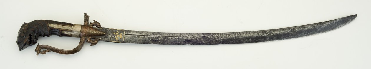 Kastane, eller kort sabel (stål, trä, mässing, koppar, silver och tenn) av Sri Lankan School