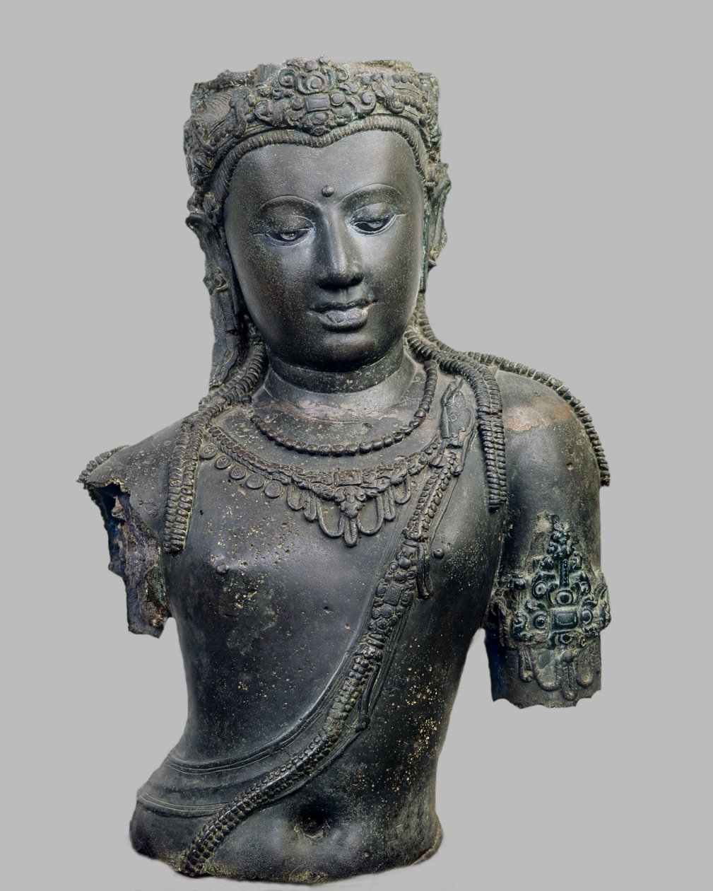 Bodhisattva Padmapani i naturlig storlek, från Chaiya, Thailand, 775 e.Kr. (brons) av Srivijaya