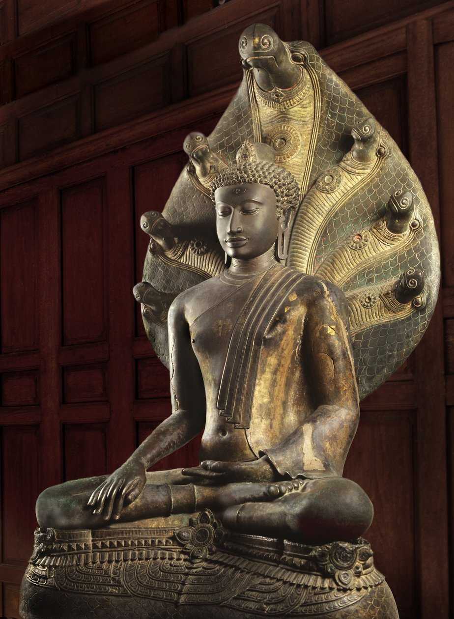 Buddha från Grahi, den mest anmärkningsvärda bilden av Srivijaya-perioden (brons) av Srivijaya