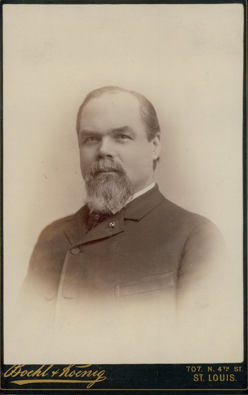 Bust portrait of Hugo M. Starkloff  av St. Louis Boehl and Koenig