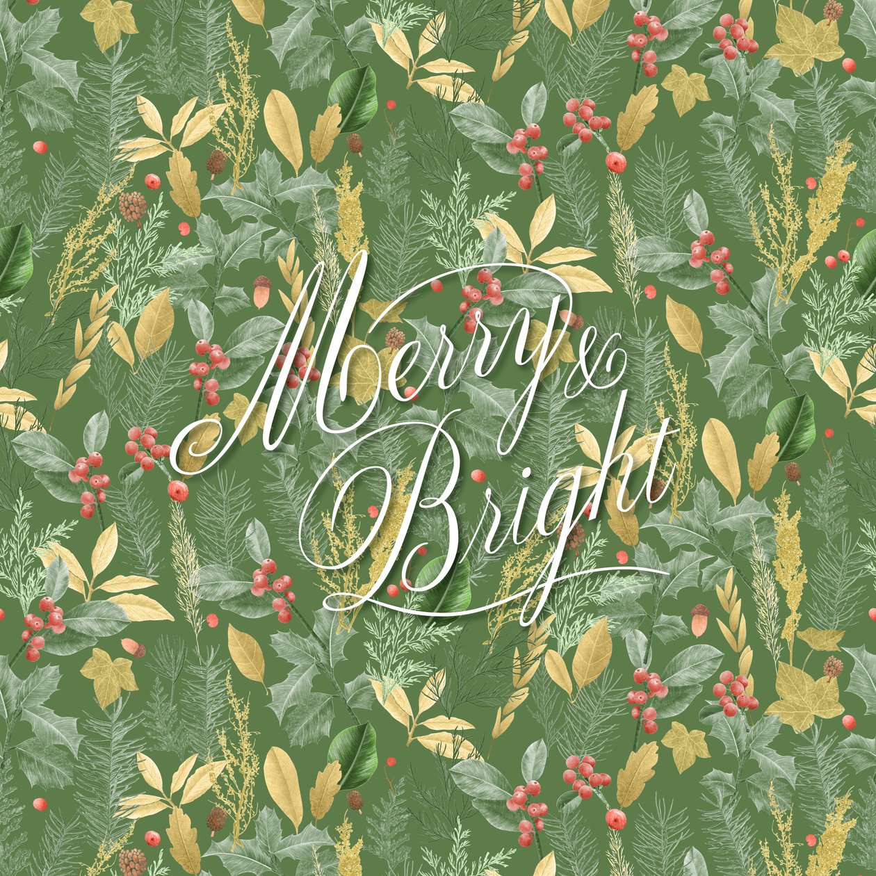 Merry  Bright, 2021 (grafitpenna  digital) av Stacy Hsu