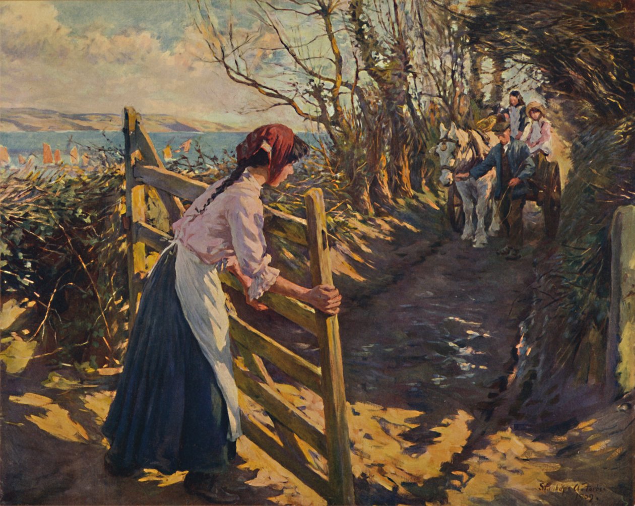 Februari solsken, 1909. av Elizabeth Adela Stanhope Forbes