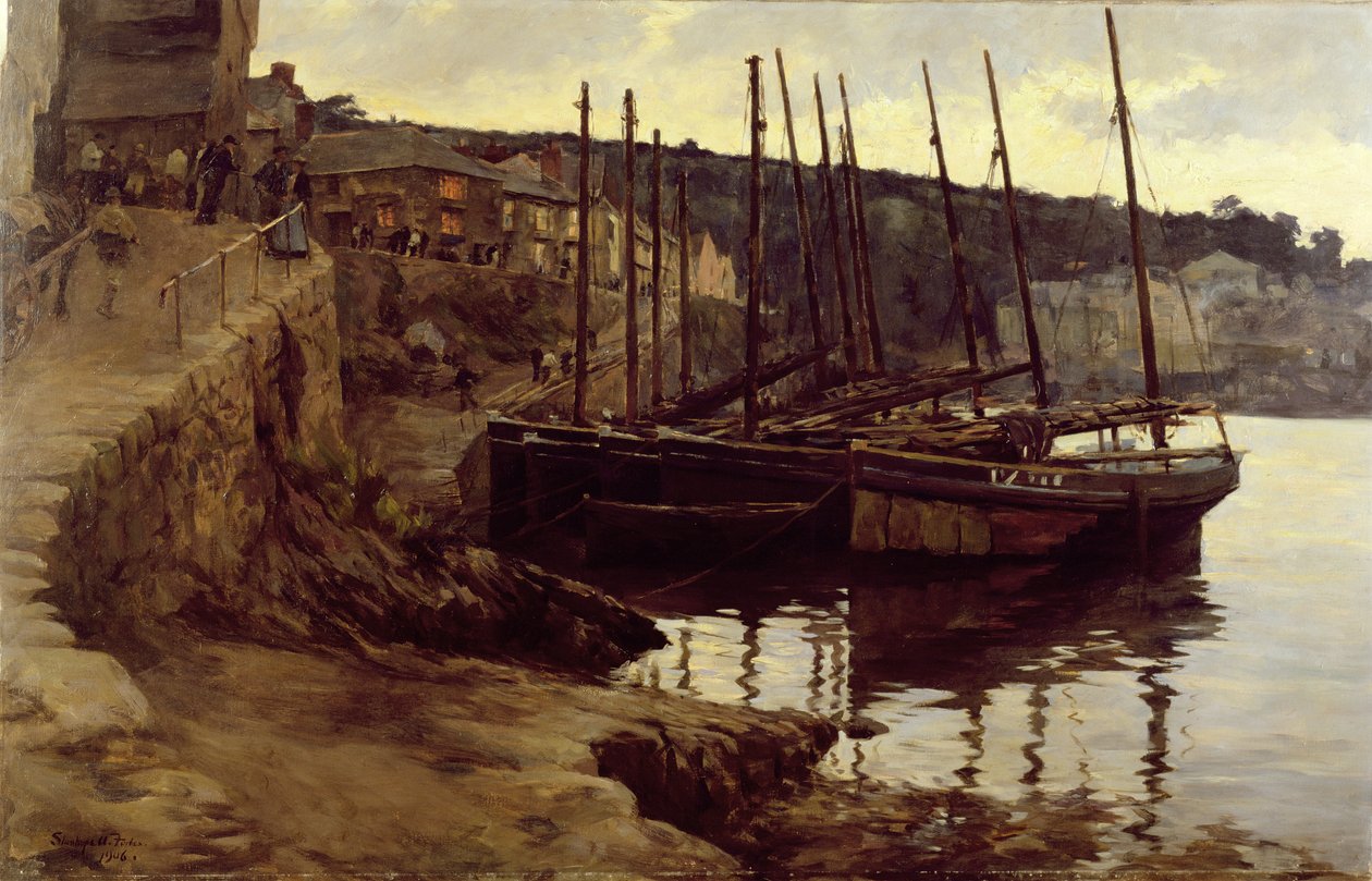 Vid sina förtöjningar av Stanhope Alexander Forbes