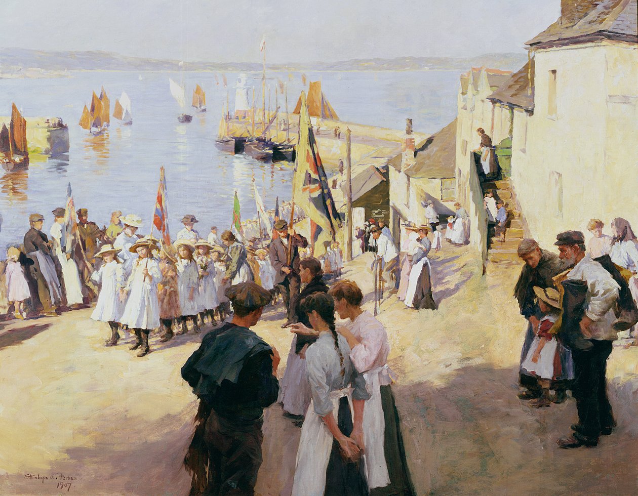 Galadag på Newlyn av Stanhope Alexander Forbes