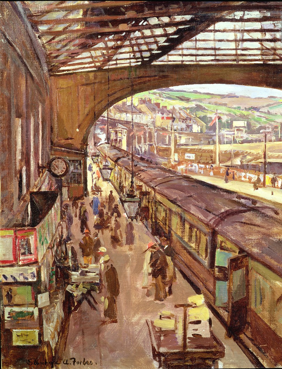 Penzance: Järnvägsstation av Stanhope Alexander Forbes