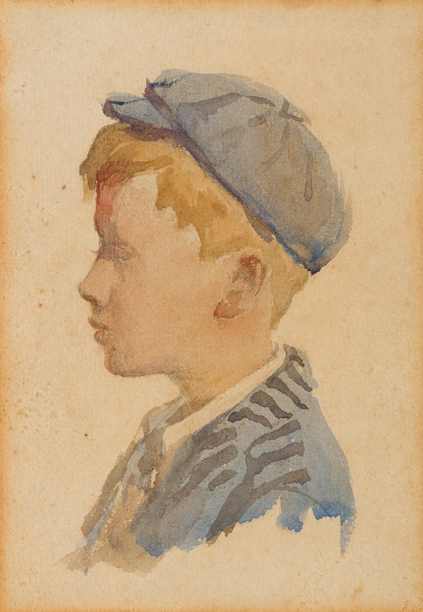 Porträtt av Alec, ca 1904 (akvarell på papper) av Stanhope Alexander Forbes