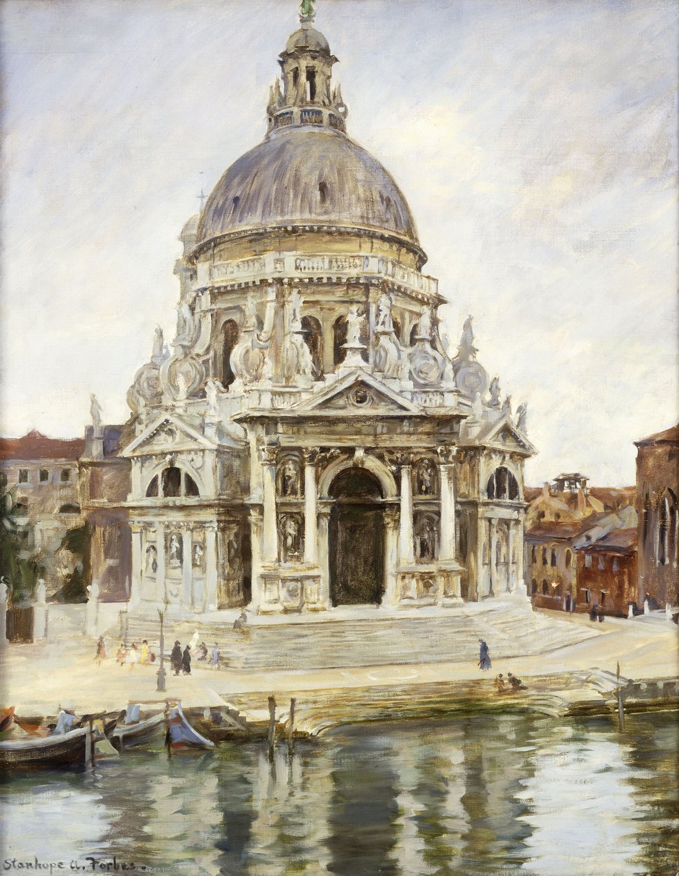 Santa Maria della Salute (olja på duk) av Stanhope Alexander Forbes