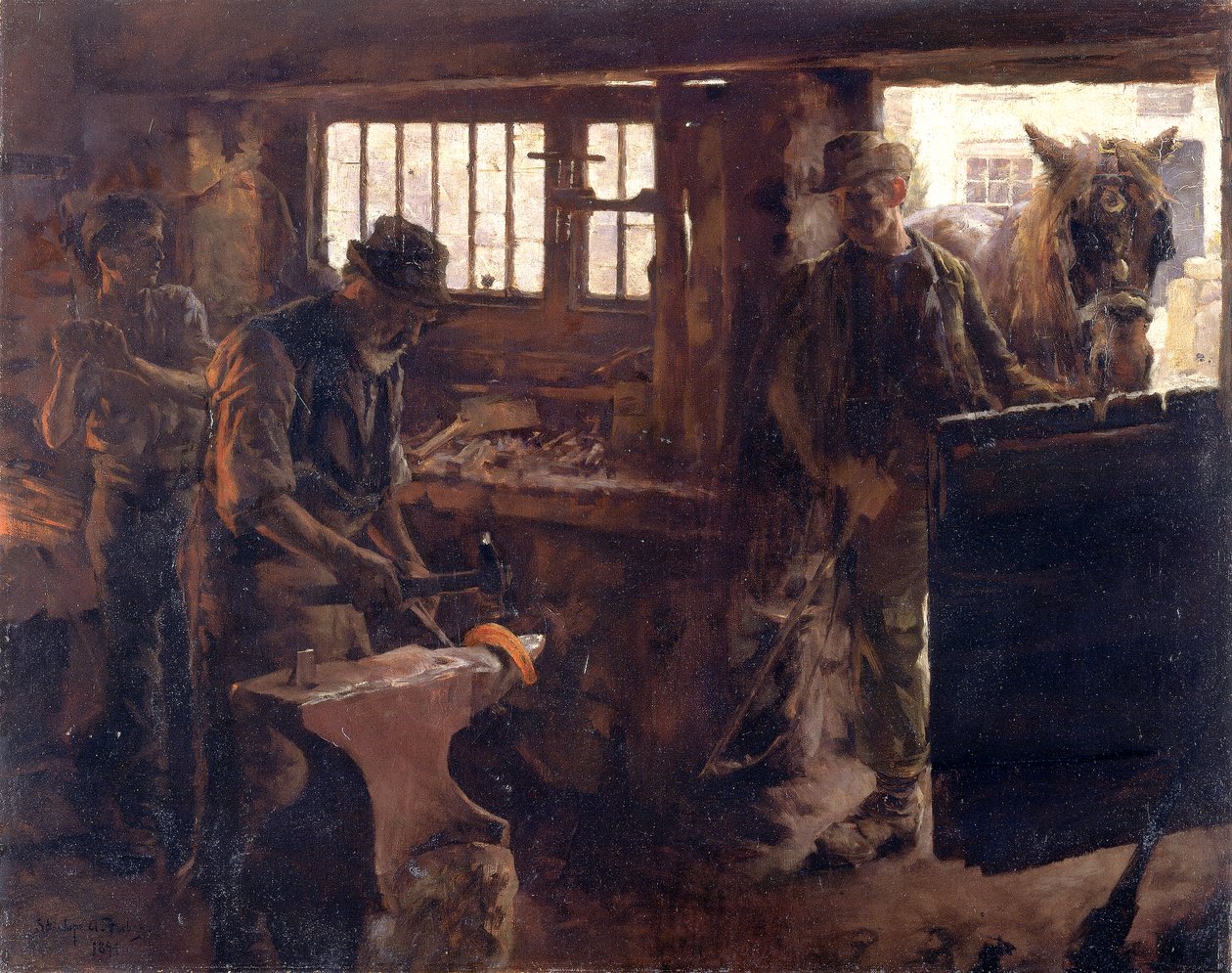 Den lilla smedjan av Stanhope Alexander Forbes