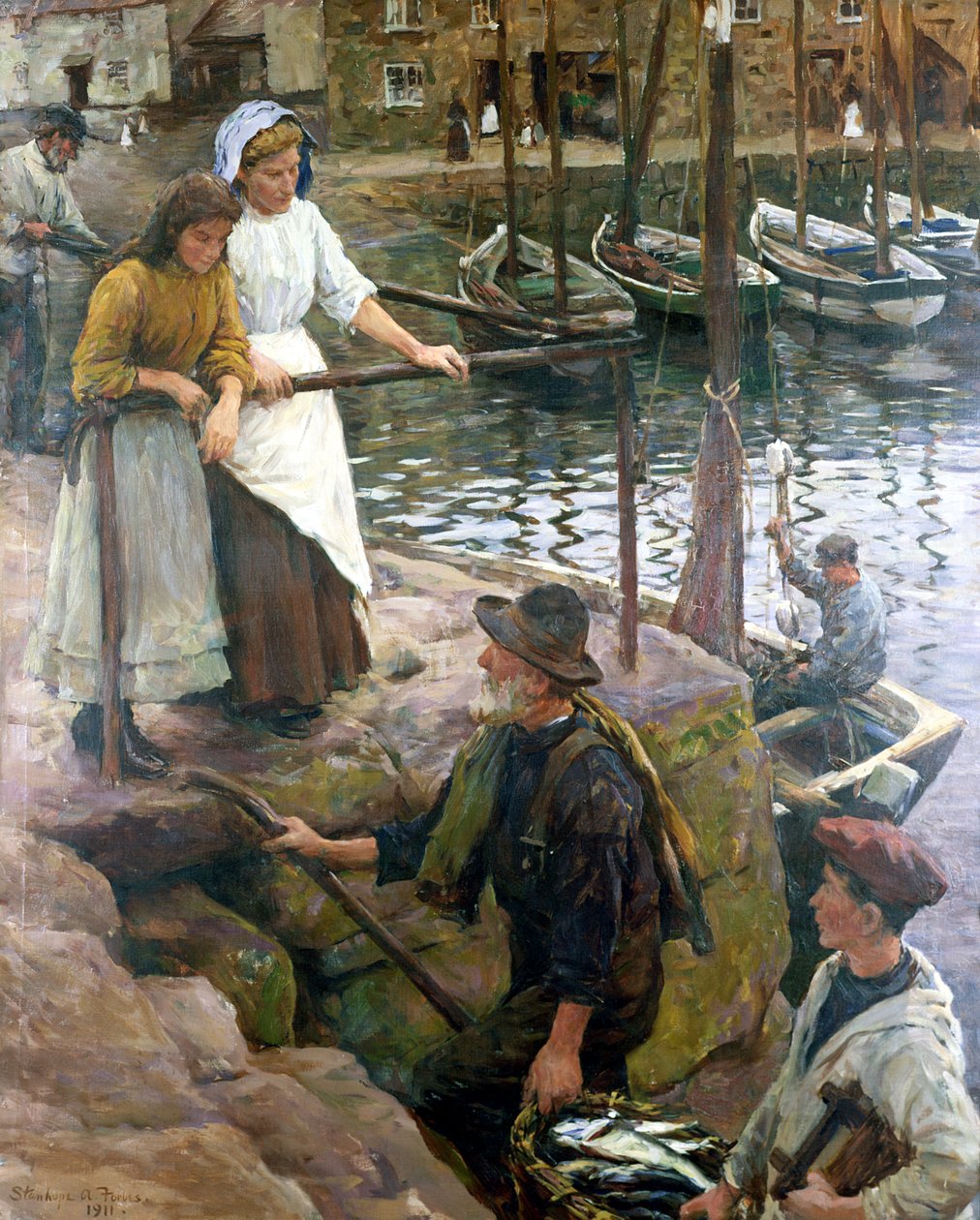 Den gamla pirtrappan av Stanhope Alexander Forbes