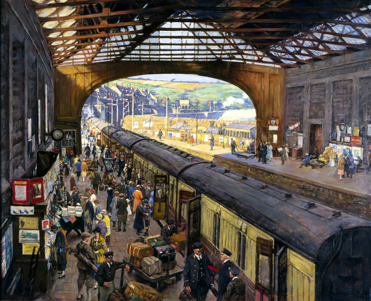 Terminus, Penzance Station, Cornwall av Stanhope Alexander Forbes