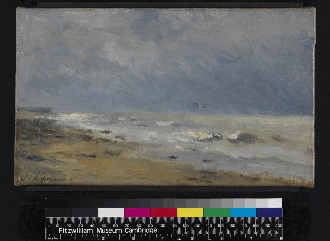 Normandies kust av Stanislas Victor Edouard Lepine