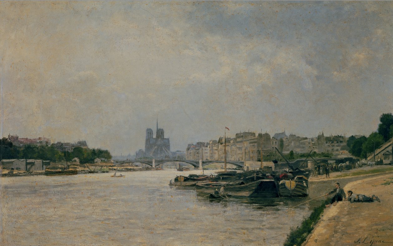 Seinen från Quai de la Rapee av Stanislas Victor Edouard Lepine