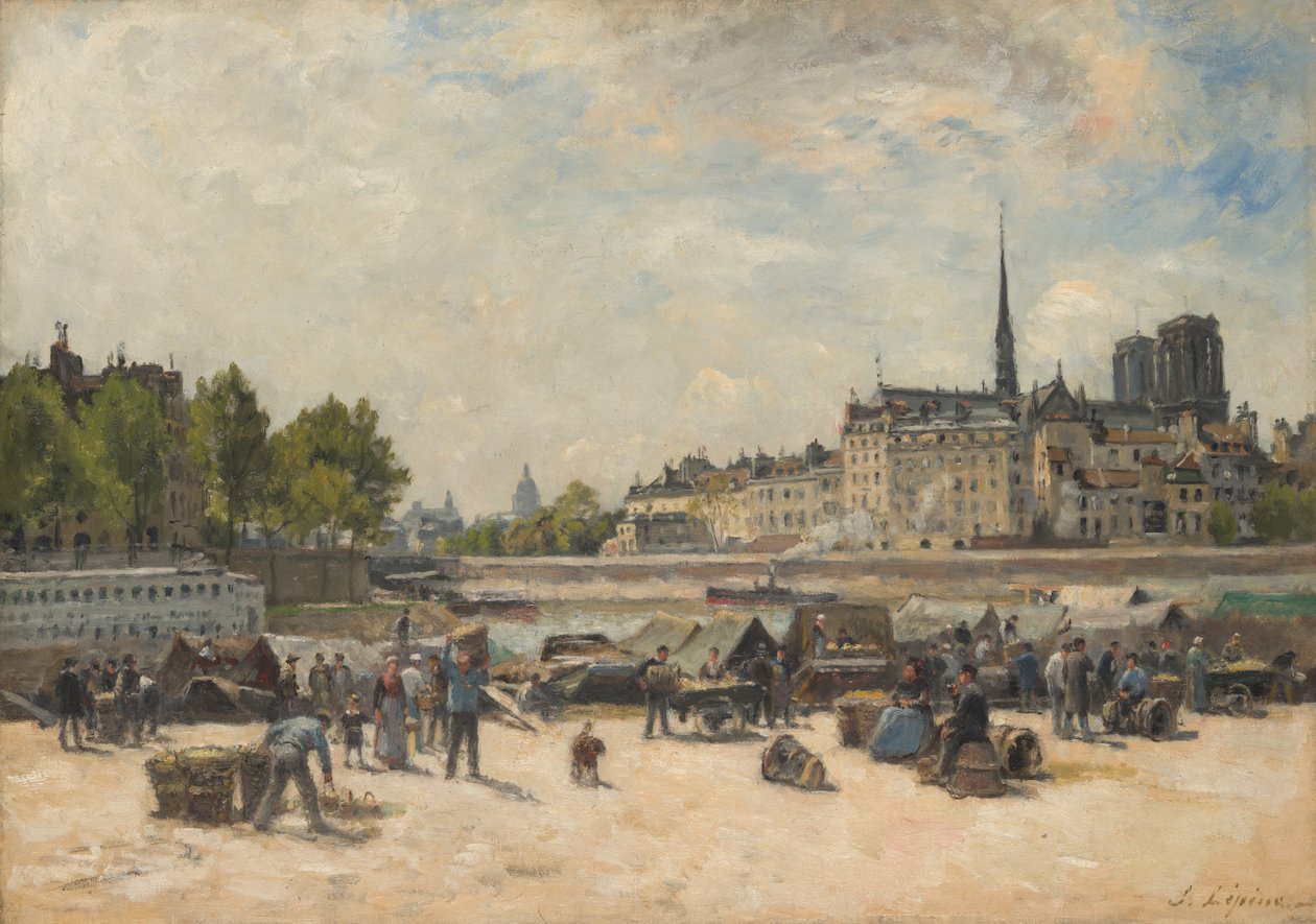 Äppelmarknaden av Stanislas Lepine
