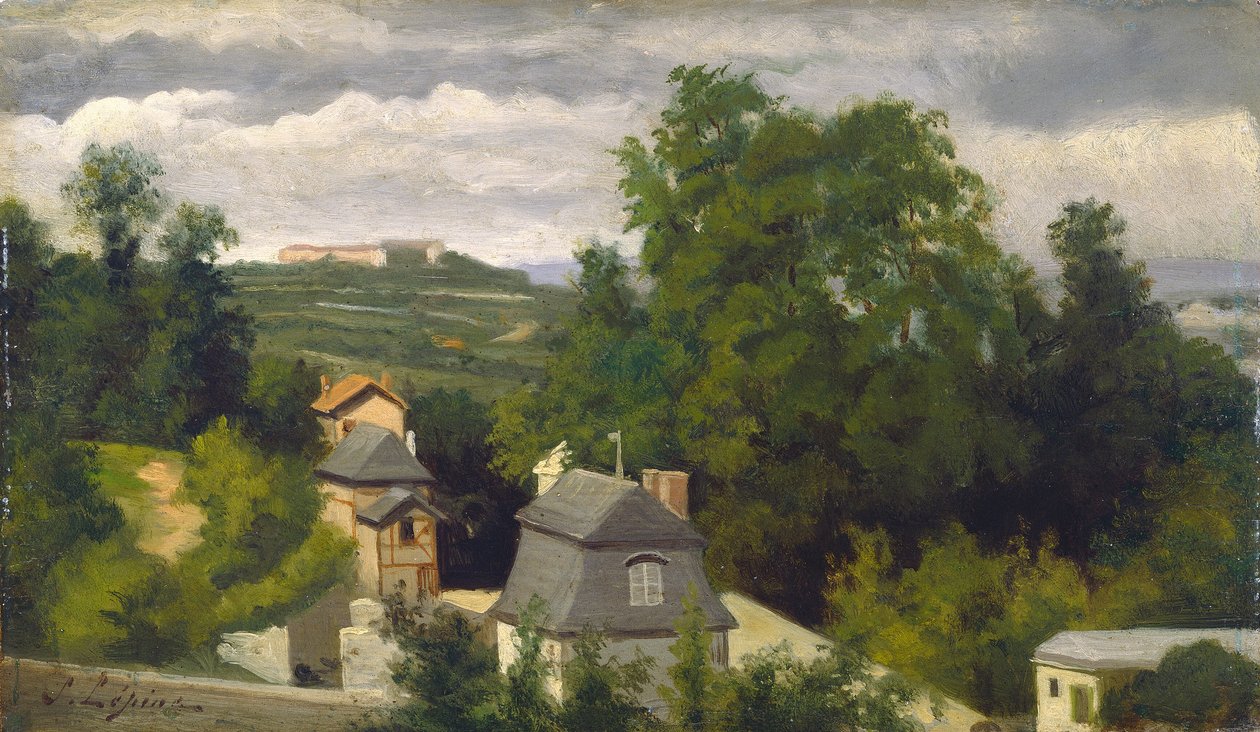 Utsikt över utkanten av Caen av Stanislas Lepine
