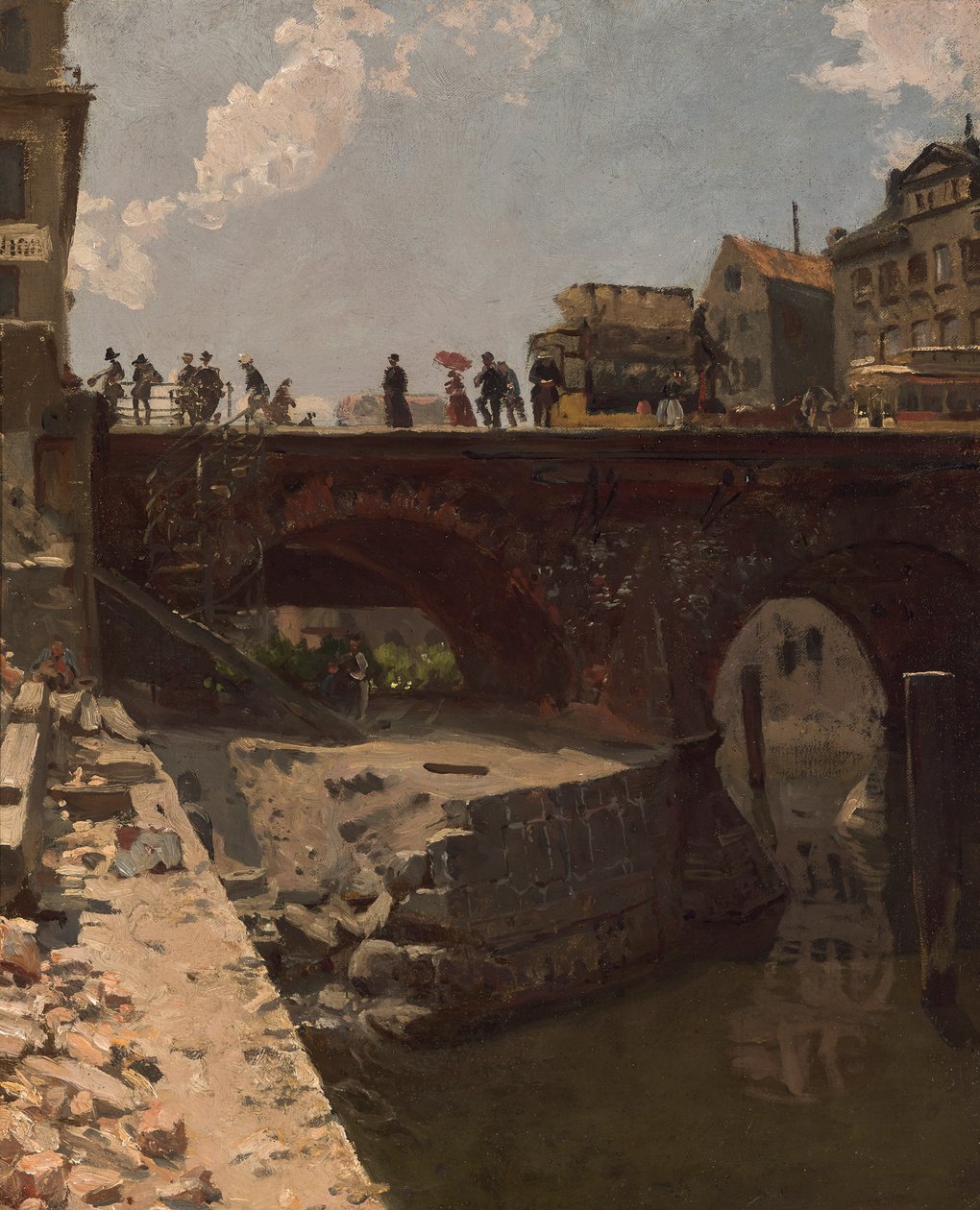 Bro i en fransk stad av Stanislas Victor Edouard Lepine