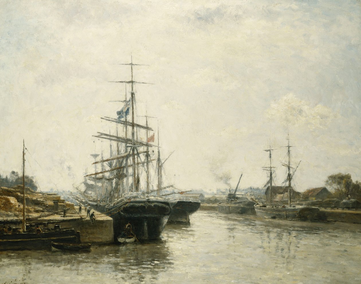 Caen Basin, 1887 av Stanislas Victor Edouard Lepine