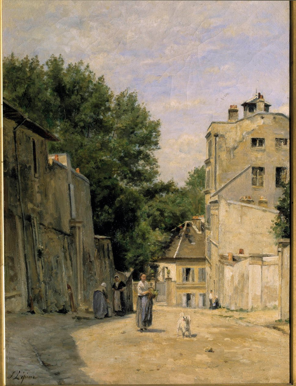 Montmartre, rue Saint Vincent Målning av Stanislas Lepine (1835-1892). 1800-talet. Dämpa. 0,67x0,48 m. Paris, Musée d