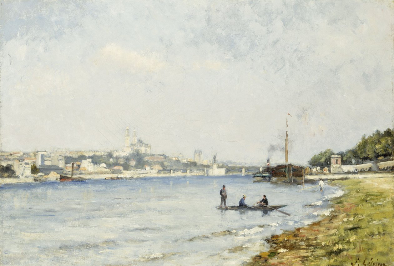 Seine vid Passy, ca 1880 (olja på duk) av Stanislas Victor Edouard Lepine