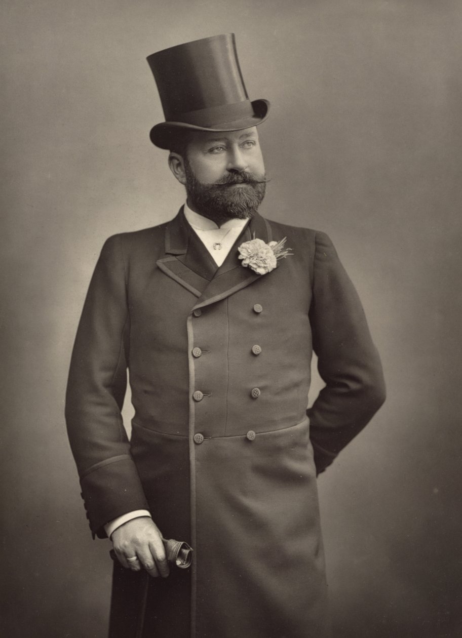 George Robert Sims (1847-1922), journalist och dramatiker, porträttfotografi av Stanislaus Walery