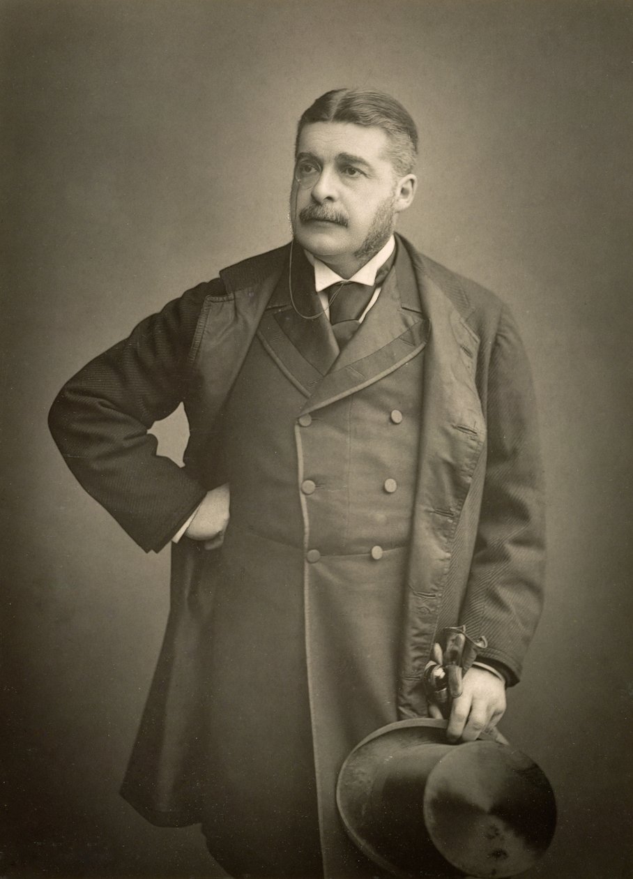 Sir Arthur Sullivan, kompositör, porträttfotografi av Stanislaus Walery