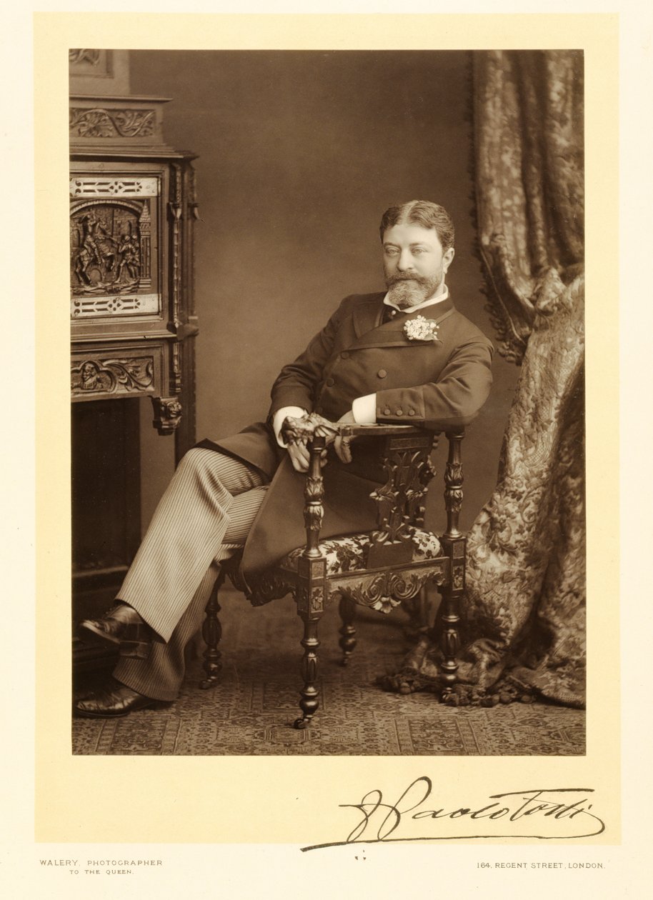Sir Francesco Paolo Tosti (1847-1916), sångkompositör, porträttfotografi av Stanislaus Walery