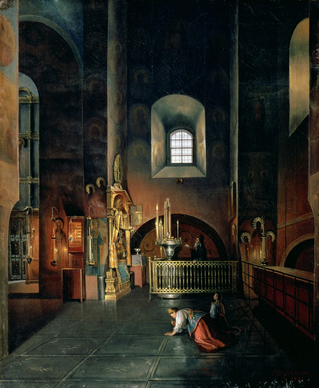 I en kyrka, 1851 av Stanislav Joulianovitch Joukovski