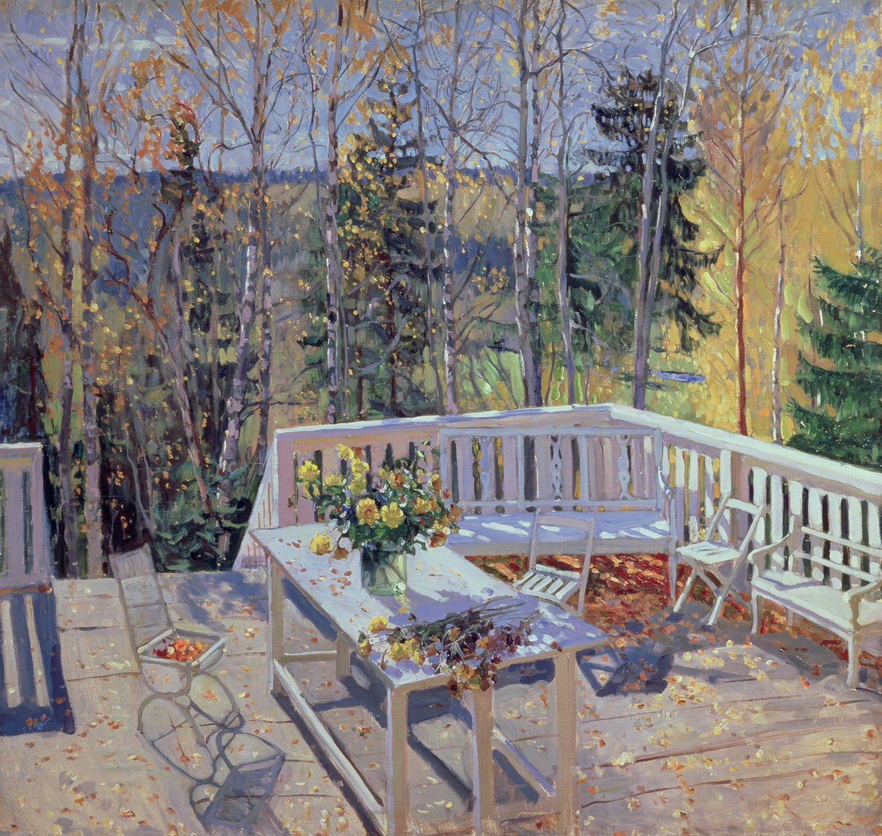 Öde terrass, 1911 av Stanislav Schukovsky