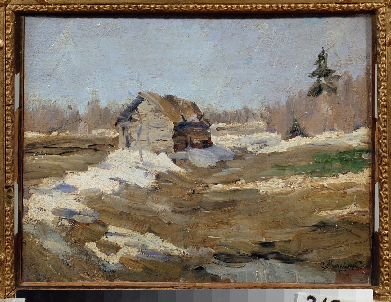 Vår (vår) - Målning av Stanislav Yulianovich Zhukovsky (Zhukovsky) (1873-1944), olja på duk av Stanislav Joulianovitch Joukovski