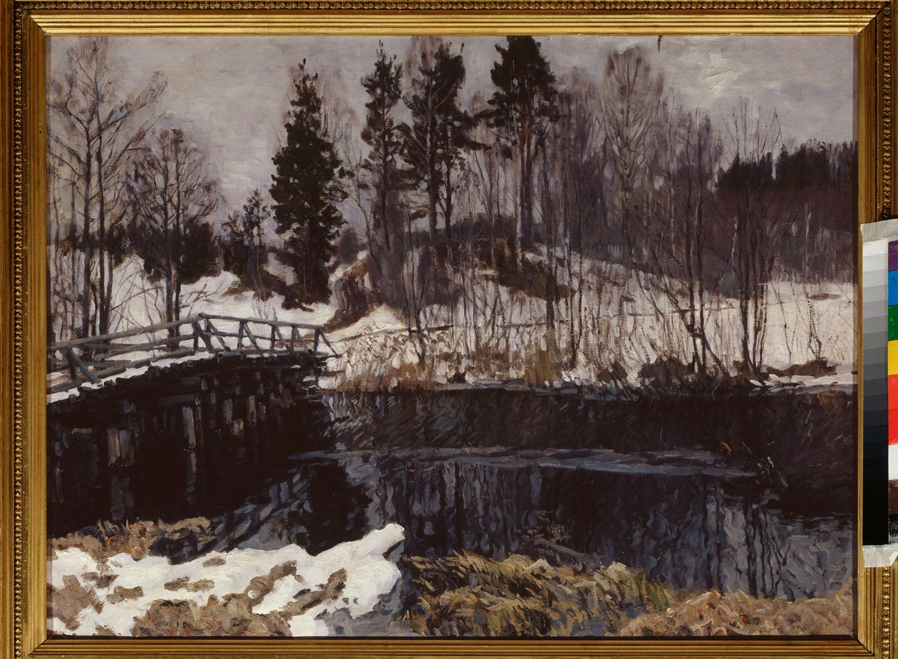 Vår. Målning av Stanislav Yulianovich Zjukovsky (Zhukovsky) (1873-1944), olja på duk. Rysk konst, tidigt 1900-tal, art nouveau, modernism. Statens konstmuseum för Republiken Karelen, Petrozavodsk (Ryssland). av Stanislav Joulianovitch Joukovski