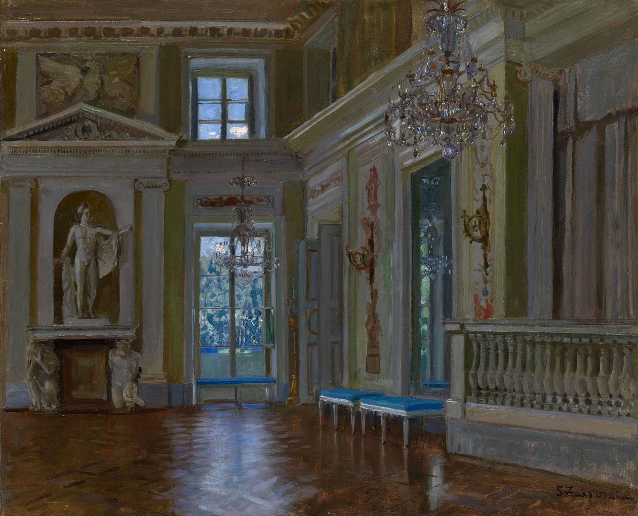 Balsalen i Lazienki-palatset av Stanislav Julianovic Zukovskij