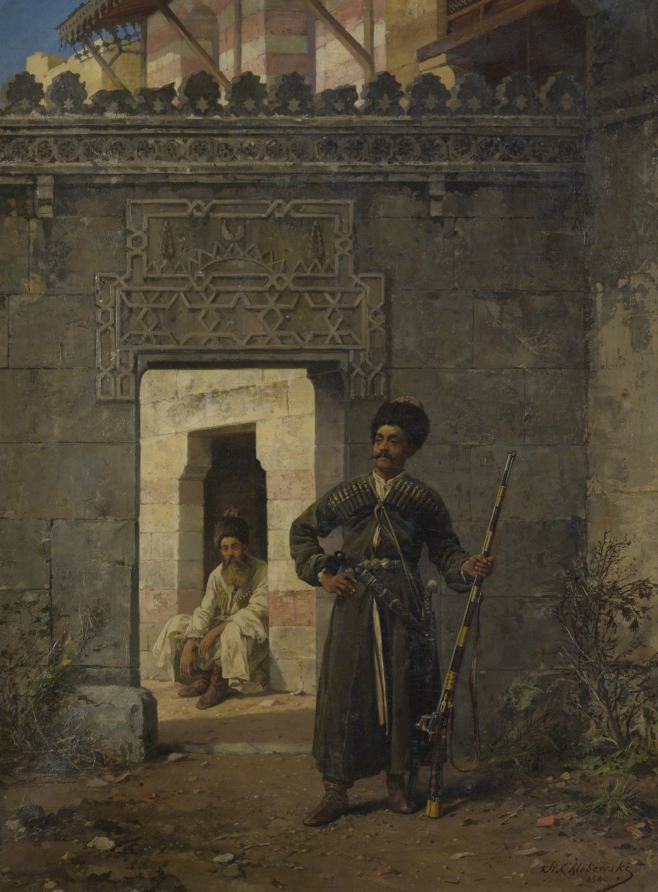 De tjerkassiska vakterna, 1880 av Stanislav Khlebovsky