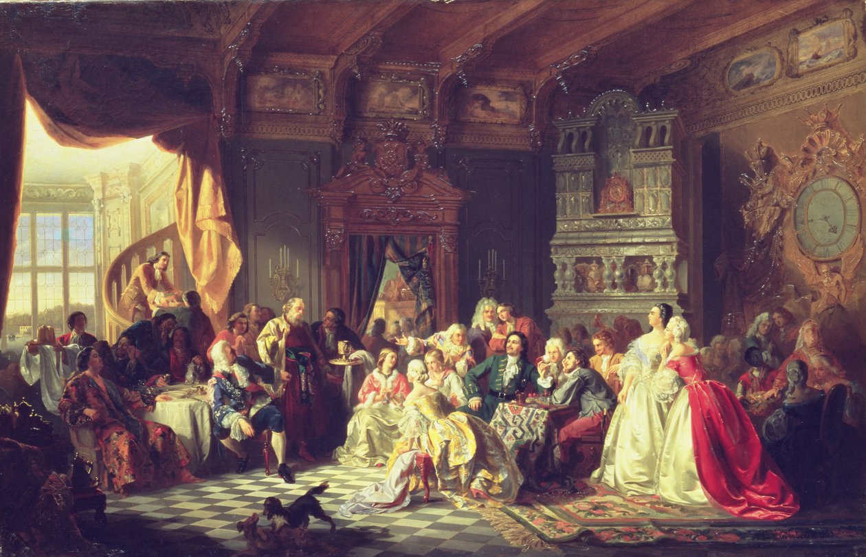 Församlingen under Peter den store av Stanislaw Chlebowsky