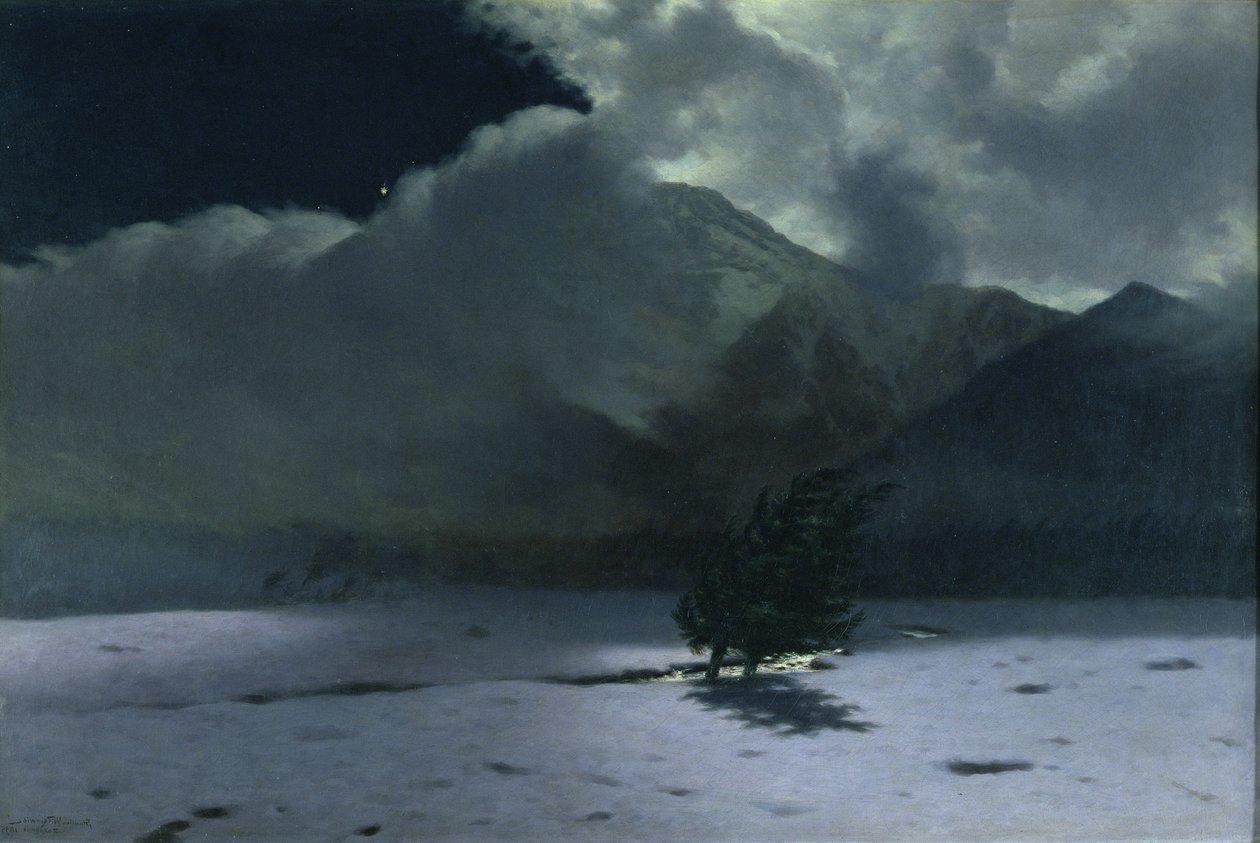 Vind i Tatrabergen, 1895 av Stanislaw Ignacy Witkiewicz