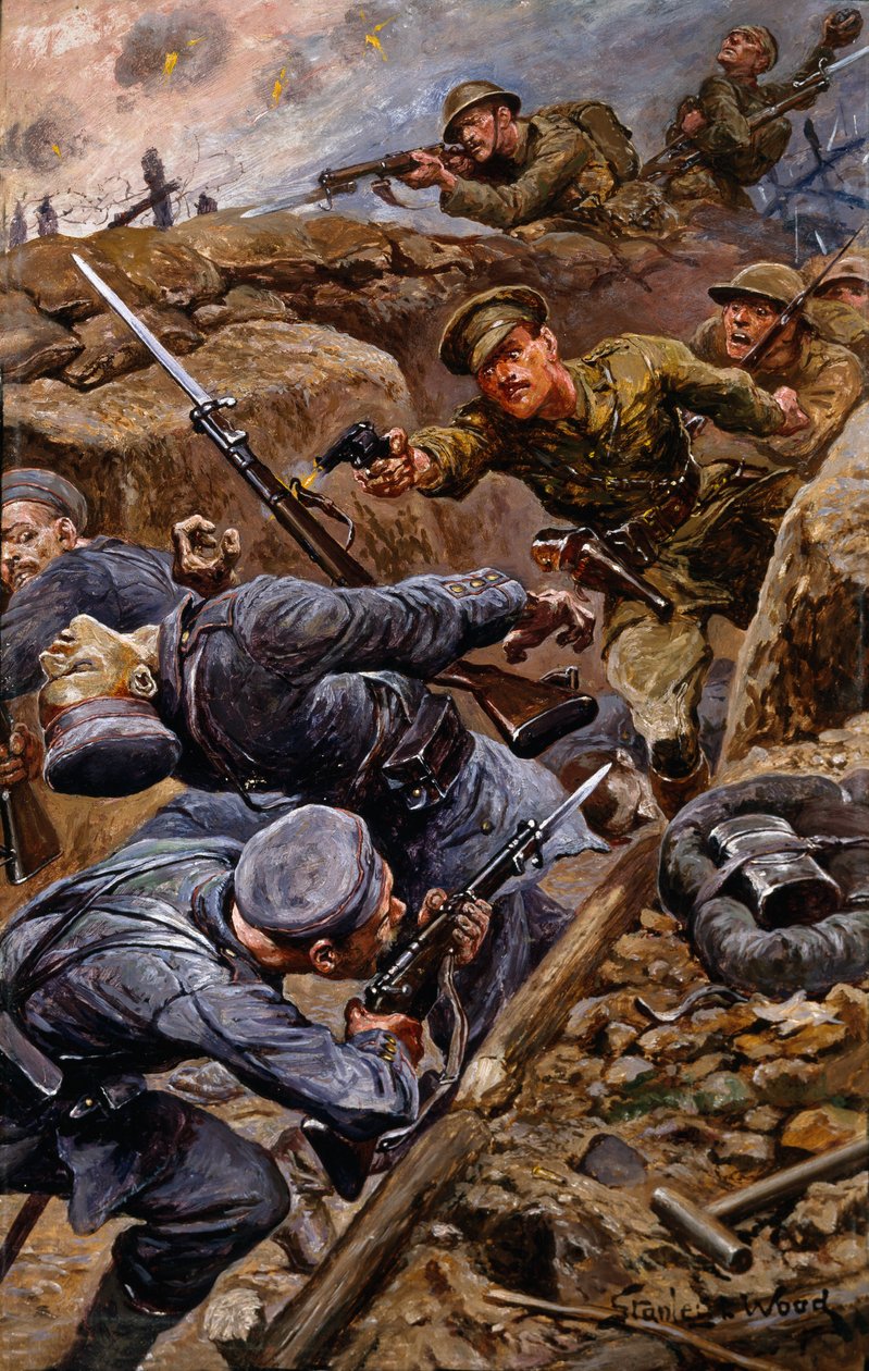 Kapten Reginald James Young vann Military Cross i slaget vid Somme 1916 av Stanley L. Wood