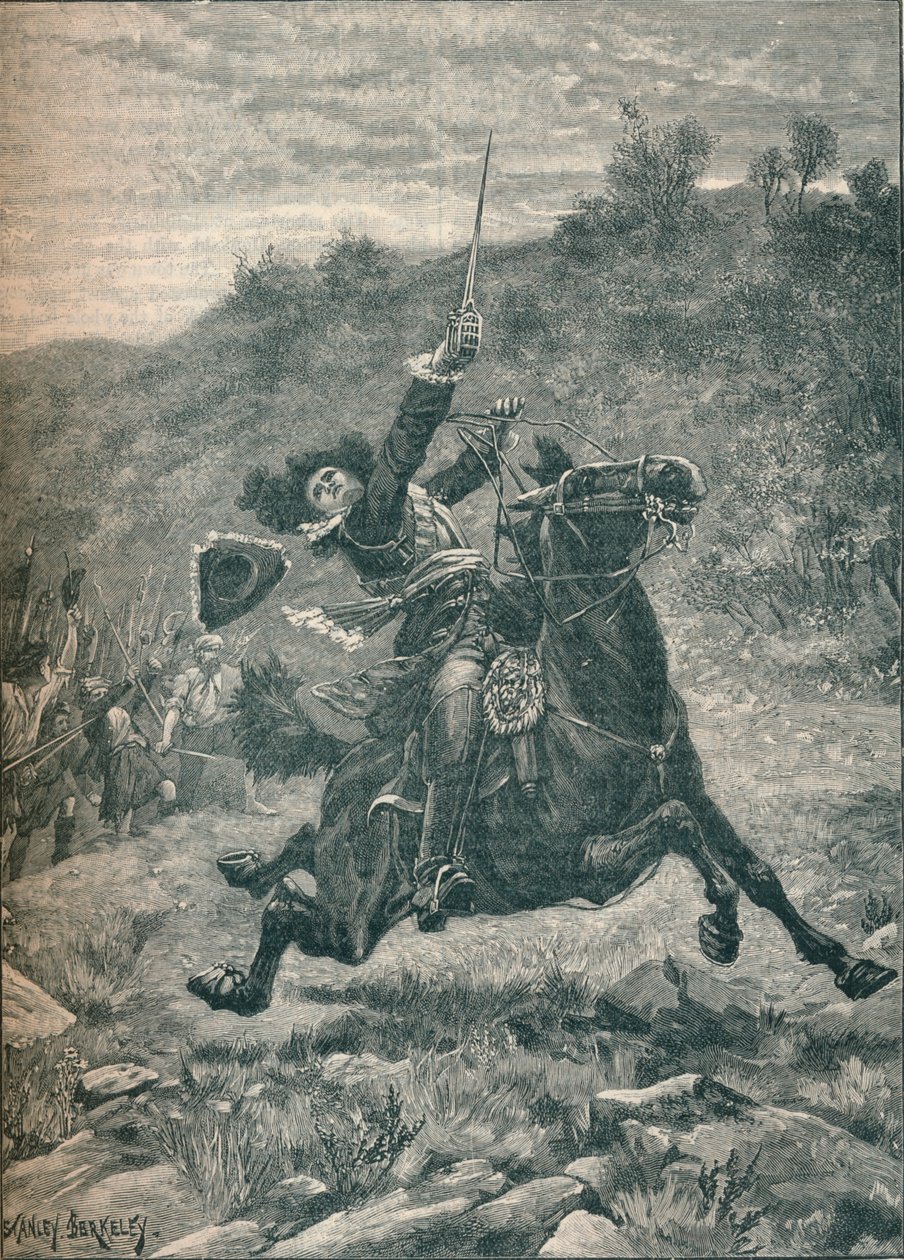 Sista anfallet mot Viscount Dundee vid slaget vid Killiecrankie, Skottland, 1689 1905 av Stanley Berkeley