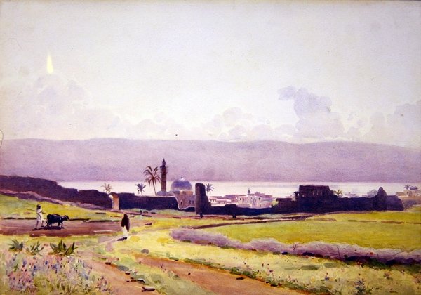 Inom Tiberius murar, ca 1905 (akvarell på papper) av Stanley Inchbold