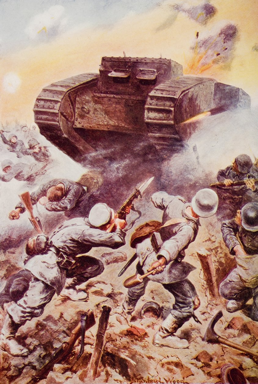 Tanks in Action, illustration från 