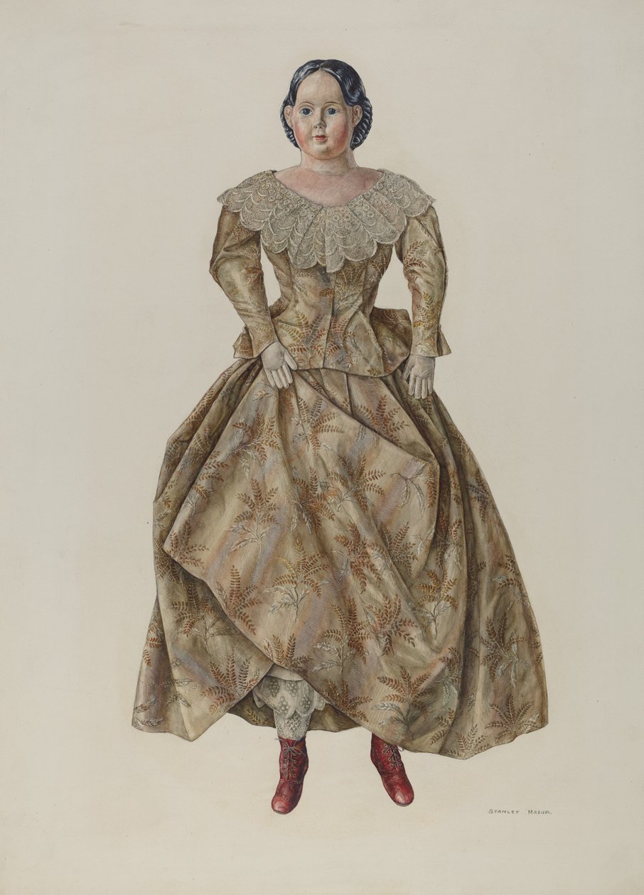 Doll Greiner patenterat huvud, ca. 1940. av Stanley Mazur