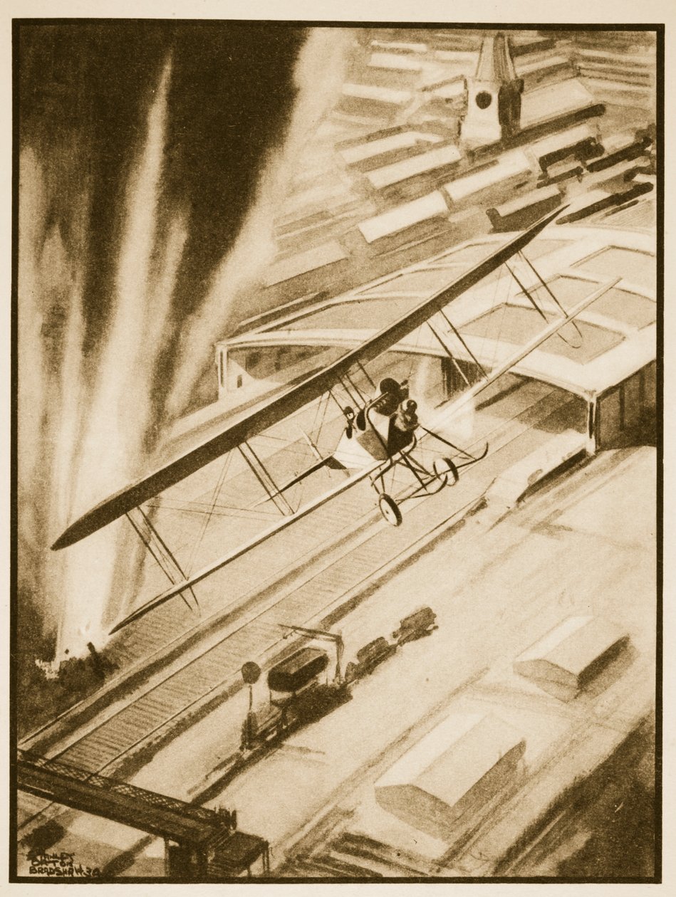 Heroism: Rhodes Moorhouse Gaining the V.C., illustration från "Flying Memories" av John Hamilton av Stanley Orton Bradshaw