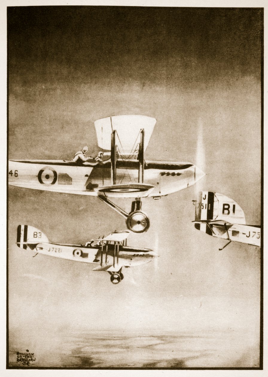 Service över Sudan, illustration från "Flying Memories" av John Hamilton av Stanley Orton Bradshaw